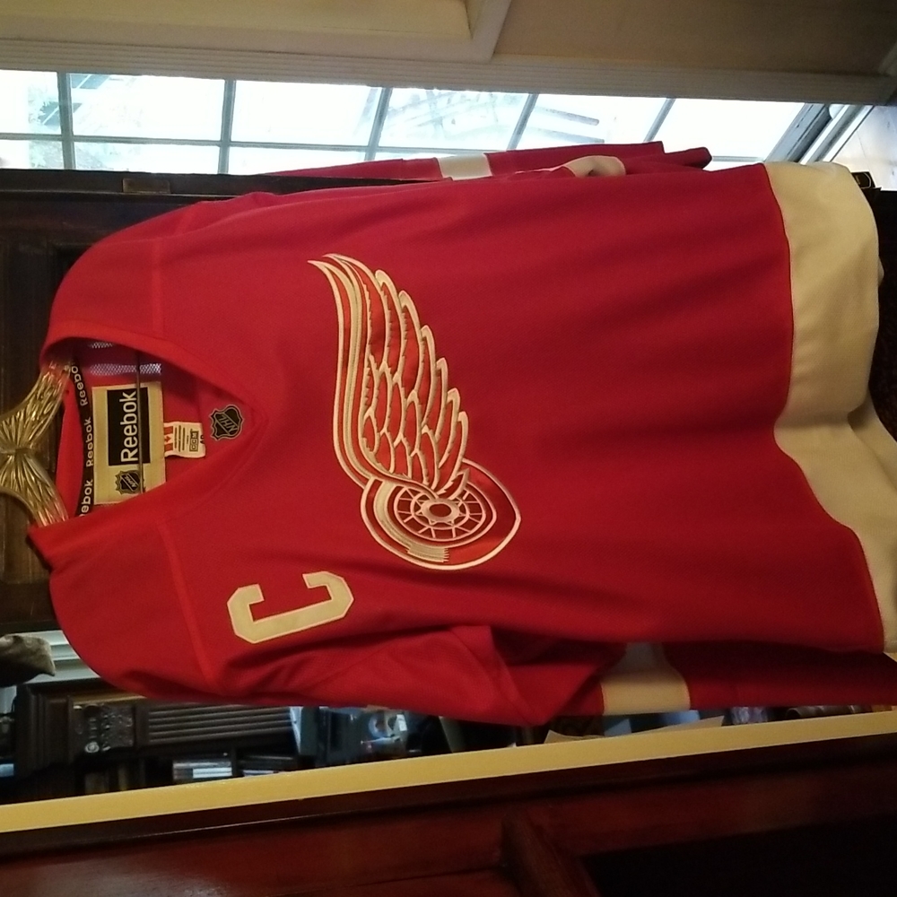 Men's throwback hockey Calvary flames jersey
